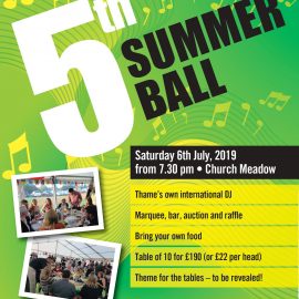 Summer Ball 2019 – get involved NOW!