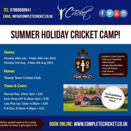 Summer Holiday Cricket Camp 2021!