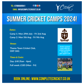 Summer Cricket Camps 2024